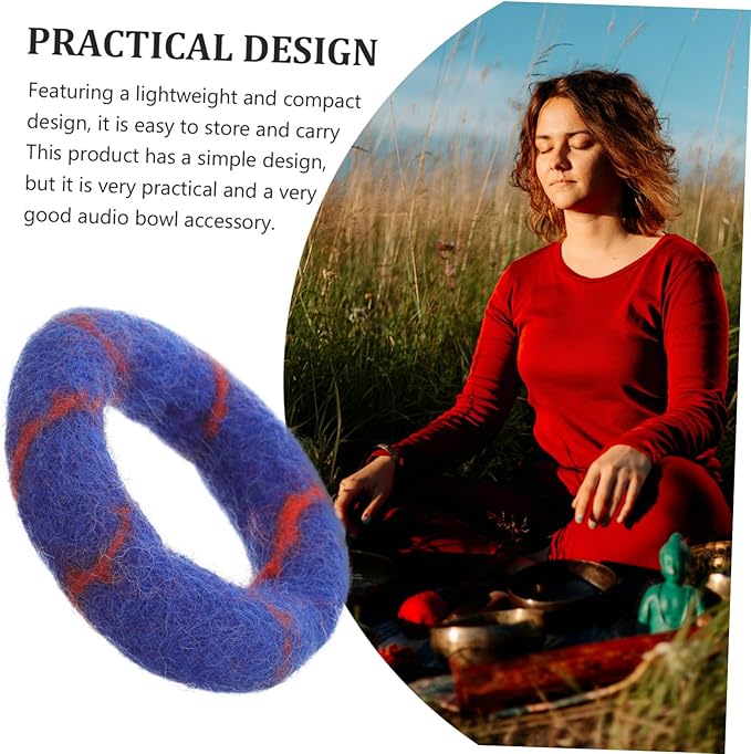 Kisangel Singing Bowl Cushion Pad Hand Sewn Mat for Meditation Buddhist Sound Bowl Stability Prevents Slipping Knocking Durable Singing Bowl Accessory - Bloomnest