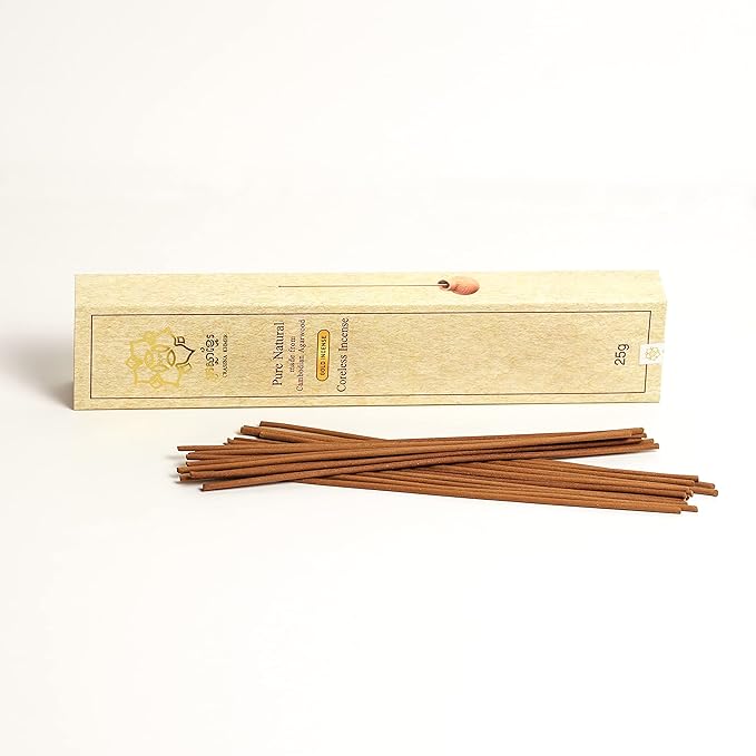 Cambodian Agarwood/Oud Incense Sticks- Gold (Coreless) - Bloomnest