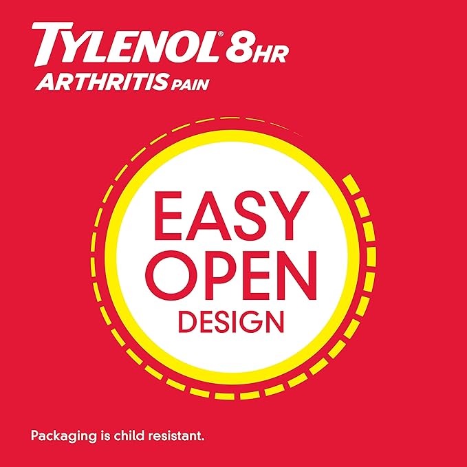 Tylenol 8 Hour Arthritis Pain Relief Extended-Release Tablets, 650 mg Acetaminophen, Joint Pain Reliever & Fever Reducer Medicine, Oral Pain Reliever for Arthritis & Joint Pain, 50 Count - Bloomnest
