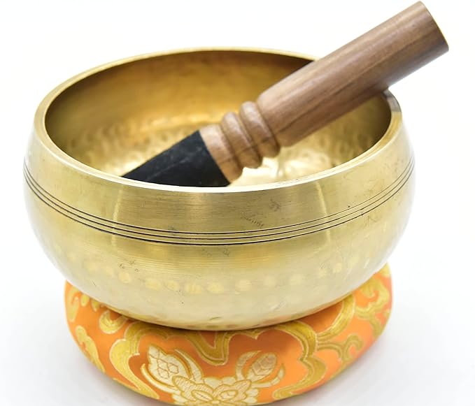 6.25 Inch Authentic Hand Beaten Tibetan Hand Hammared Singing Bowl from Nepal-Meditation Bowl,Healing - Bloomnest