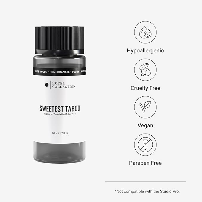 Hotel Collection Diffuser Oil - Sweetest Taboo - Aromatherapy Essential Fragrance Oil - White Woods, Pomegranate, and Peony - 50mL 1.7 Fl oz - Bloomnest