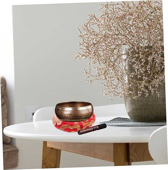 BESPORTBLE 3pcs Durable Singing Bowl Cushions Handmade Cotton Pads with Vintage Design for Meditation and Sound Therapy for Bowls and Buddhism Practices - Bloomnest