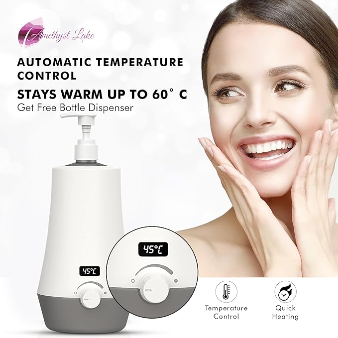 Massage Oil Warmer for Professional Salon Spa Massage, Home Lotion Warmer Plug-in Oil Heater Beauty Salon Treatment (2nd Gen) - Bloomnest