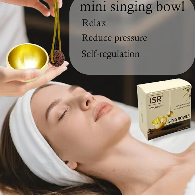 Mini Singing Bowls Set,Portable Sound Bowl Brass Handcrafted For Yoga,Meditation And Mindfulness,Chakra Healing Relaxation Gifts For Men,Women