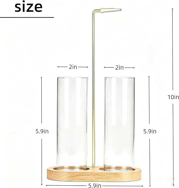 Glass Incense Holder, Incense Sticks Burner Holder with Storage,Hang Upside Down Incense Holder for Sticks with Glass Ash Catcher for Meditation Yoga Spa Room Decor (Natural) - Bloomnest