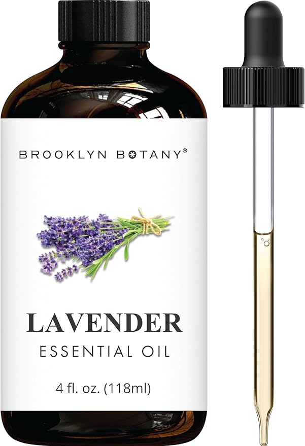 Brooklyn Botany Lavender Essential Oil - Huge 4 Fl Oz - 100% Pure and Natural - Premium Grade with Dropper - for Aromatherapy and Diffuser - Bloomnest