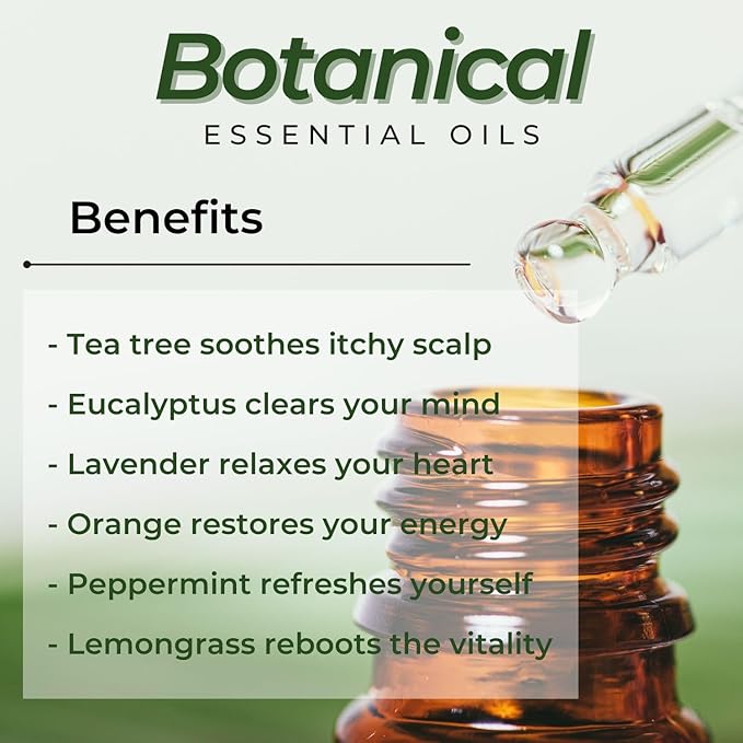 Essential Oils Set (Eucalyptus, Lavender, Lemongrass, Peppermint, Tea Tree, Orange) for Diffuser, Topical Skin, Body, Natural Home Fragrance Gift for Women & Men - Bloomnest