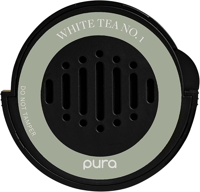 Pura Car Scent Refill - Fragrance for Pura Car Diffuser - Clean & Safe Luxury Diffuser Scent - Long-Lasting Fragrance for 30 Days of Aroma - White Tea No. 1 - Bloomnest