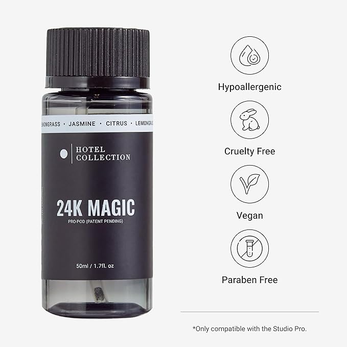 Hotel Collection Diffuser Oil-24K Magic Pro-Pod-Aromatherapy Essential Fragrance Oil-Italian Bergamot, Lemongrass & Sweet Laurel Leaf-50ML 1.7 Fl oz - Bloomnest