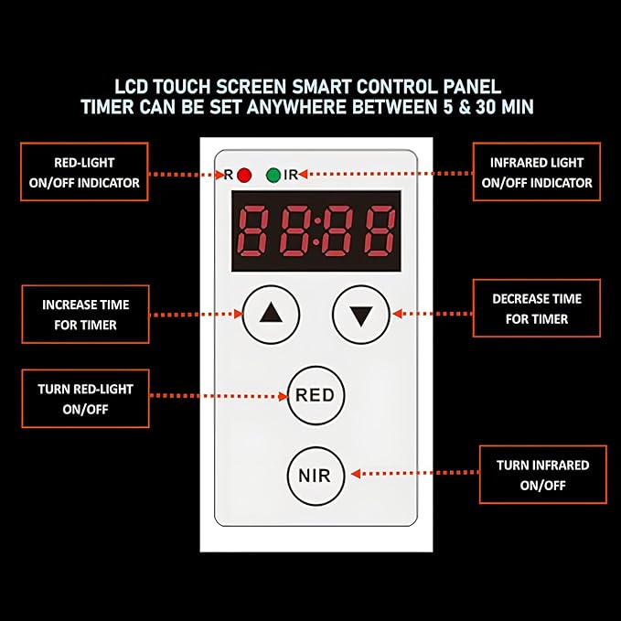 Red Light Therapy Device for Full Body, 630nm, 660nm, 810nm & 850nm, Near Infrared Dual-Chip Clinical Grade LED Panel for Smooth Skin, Weight & Pain Management and Overall Wellness (600-Watt 120-LED) EXESAS