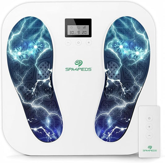 Transcutaneous Electrical Nerve Stimulator, Foot Massager, TENS & EMS for Pain Relief, 10 Modes and 20 Levels with Remote Control, Neuropathy, Relieve Swelling, Cramps, Plantar Fasciitis - Bloomnest
