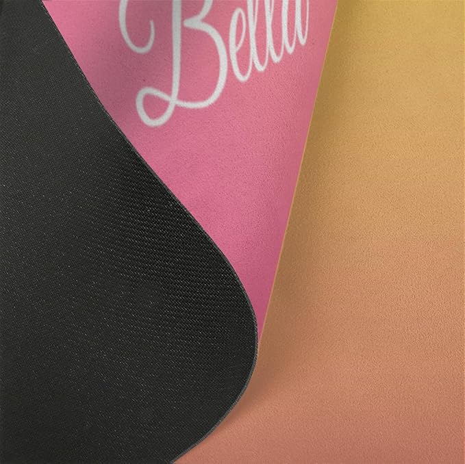 Custom Name Yoga Mat,Personalized Travel Yoga Exercise Mat,Non Slip,Perfect for Kids & Adults,Gradient Color E Series - Bloomnest