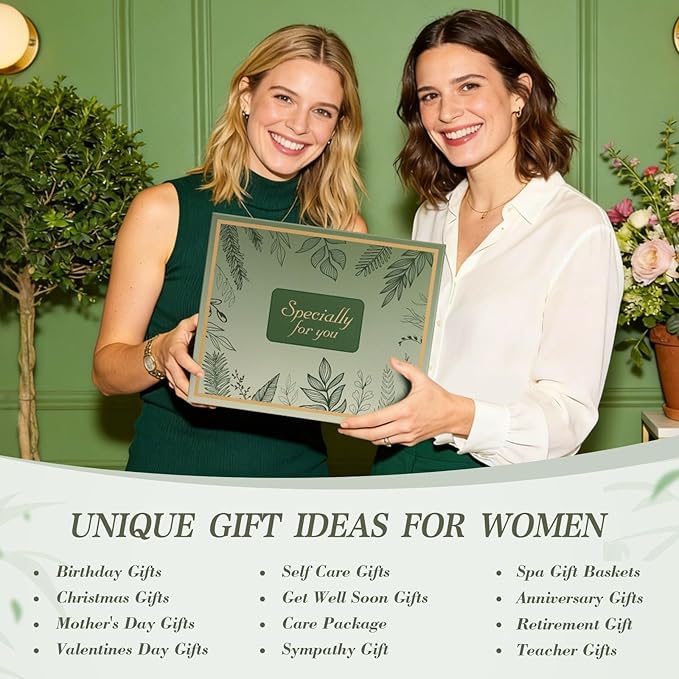 Self Care Gifts for Women Valentine's Day Gifts for Her Wife Girlfriend, Get Well Soon Gift Baskets Birthday Gift Thinking of You Sympathy Gifts Baskets Spa Care Package for Women Mom Friends Sister - Bloomnest