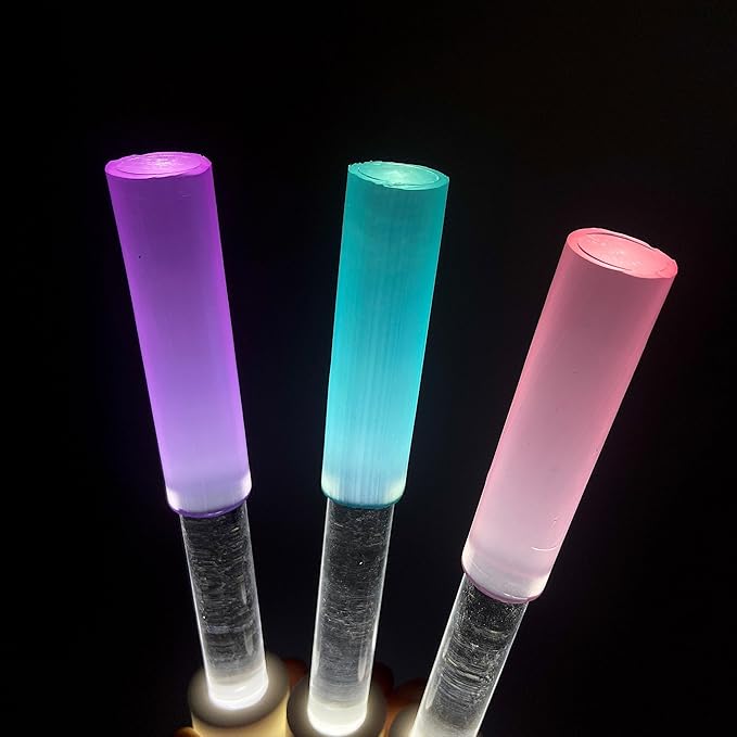 Acrylic Strikers - Small - Select Your Favorite Color Accessory To Match With Your Singing Bowl - Illuminating Wavelength For Sound Baths and Performances - White - Bloomnest