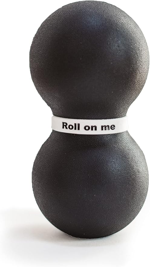 Roller Fitness Infinity Roller, Peanut Foam Roller, Large 8-Inch Double Massage Ball Exercise Roller (Black - Firm) - Bloomnest
