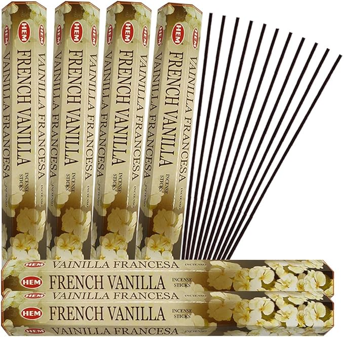 French Vanilla Incense Sticks and Incense Stick Holder Bundle Insence Insense Hem Incense Sticks TRUMIRI