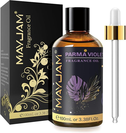MAYJAM 100ML/3.38FL.OZ Parma Violet Fragrance Oils with Glass Dropper, Essential Oils for Diffusers for Home, Long Lasting Scented Oils for Diffusers Soap Candle Making - Bloomnest
