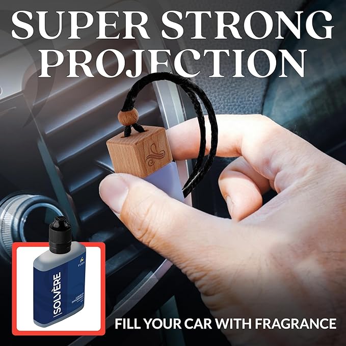 Solvère Car Air Freshener Refill (50ml) | Long Lasting Car Perfume with Solvère Fragrance | Strong Automotive Air Freshener by Perfa - Bloomnest