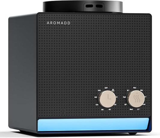 Smart Aroma Scent Waterless Essential Oil Diffuser, Cold Air Tech Scent Air Machine for 1500 Sq Ft,200ml Hotel Collection Diffuser for Home & Office (Black Titanium, Single Scent)