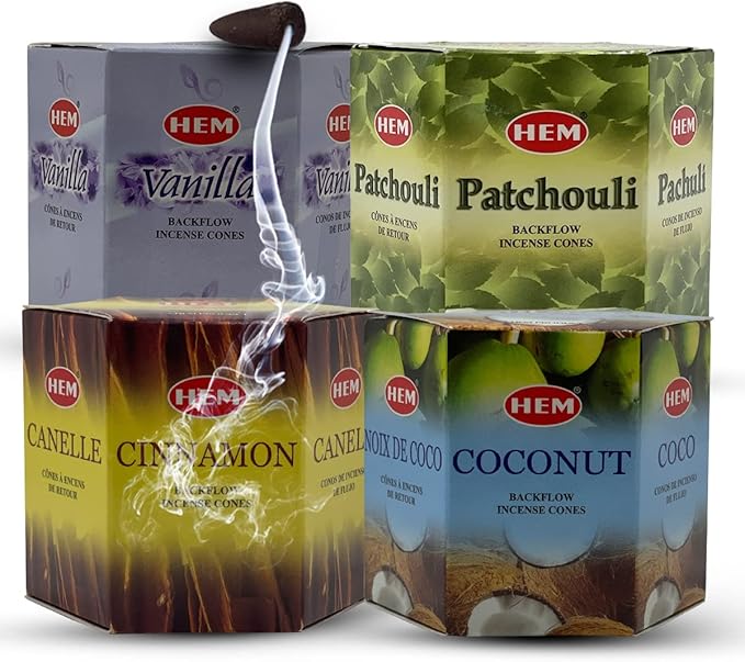 Variety Pack Backflow Incense Cones for Smoke Fountain Haze Falls Waterfall Aromatic and Mat Bundle #5 TRUMIRI