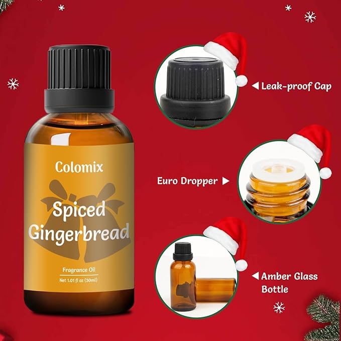 Christmas Fragrance Oils Set, 30ml x 3, Fragrance Oil for Diffuser, Candle Making, Soap Scents | Mother's Day Oil Gift Set, Essential Oils Diffuser Scents - Bloomnest