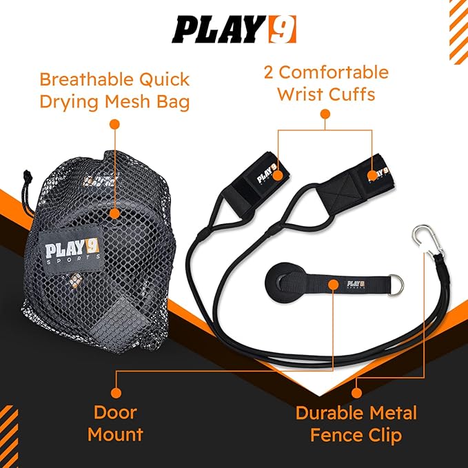 Play 9 Sports Resistance Exercise Bands Baseball Activation Elastic Training Athletes Equipment Bands - Bloomnest