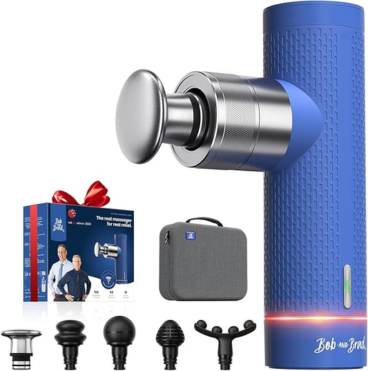 BOB AND BRAD A7 Massage Gun with 11mm Amplitude and Metal Head, FSA Eligible/HSA Eligible, Mini Percussion Massage Gun Deep Tissue Portable, Professional Back Muscle Massager for Pain Relief, Athletes - Bloomnest