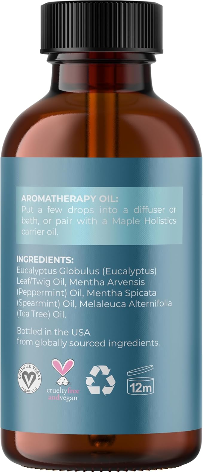 Breathe Essential Oil for Diffuser - Invigorating and Refreshing Breathe Essential Oil Blend with Eucalyptus Peppermint Tea Tree and Mint for Diffusers for Home and Shower Aromatherapy (2 Fl Oz) - Bloomnest