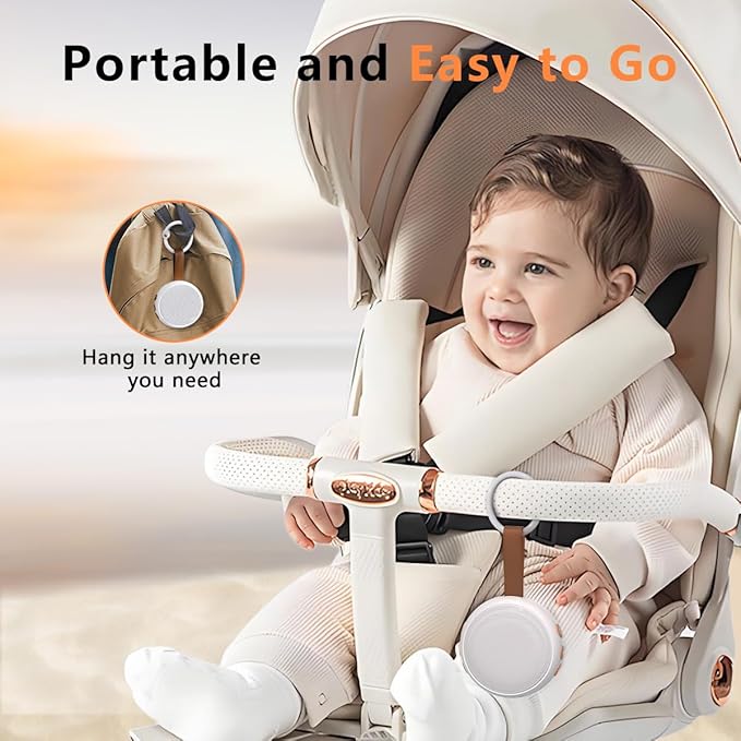 Portable Sound Machine Baby White Noise Machine Pink Noise Machine with 30 Soothing Sounds for Newborn Kids Adults Battery Sleep Brown Noise Masker 4 Timers Memory Function for Travel Home Office - Bloomnest