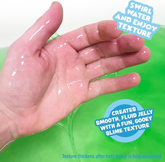 Tub Works® Jelly Bath Slime Bombs, 6 Pack | Bath Bombs for Kids That Turn Bath Water Into Colorful Jelly Slime | Nontoxic | Unique Kids Bath Bombs with Surprise Slime Texture | Sensory Fun Bath Toys - Bloomnest