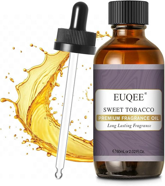 EUQEE Sweet Tobacco Fragrance Oil 2.02 Fl oz Fragrance Essential Oil with Glass Dropper for Diffuser, Aromatherapy, Soap Making (60ml) - Bloomnest