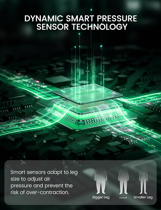 Medisana Leg Massagers with Heat and Compression, Leg Massager for Circulation and Pain Relief, Foot and Calf Massager Machine for Edema, Relax Recover-Birthday Gifts for Dad Men Mom Women