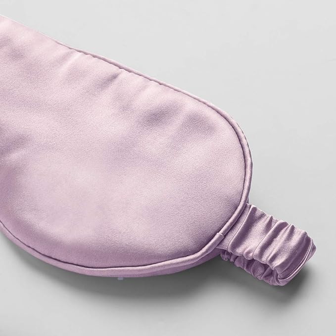 Silk Sleep Mask Light Blocking Luxury 100% Mulberry 19mm Silk Eye Mask Eye Cover Blindfold Ultra Soft Light & Comfy Anti Aging Skin Care with Travel Bag Gift Package - Bloomnest