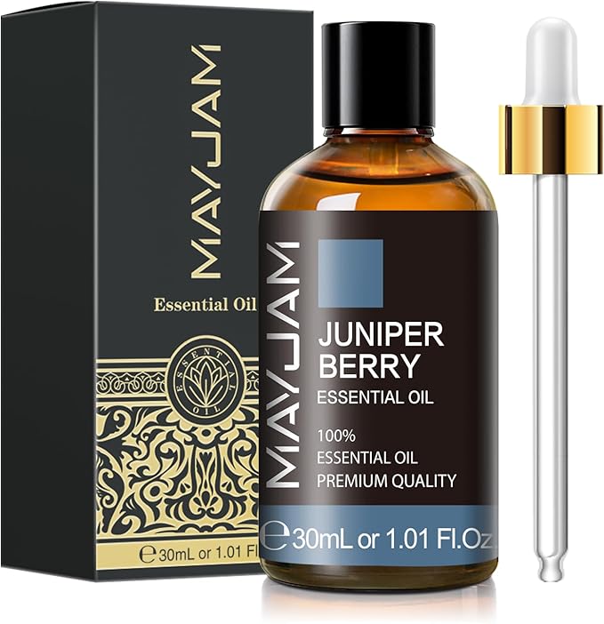 Juniper Berry Essential Oil 30ML/ 1.01FL.OZ, MAYJAM Pure Juniper Berry Oil for Massage, Diffuser, Soap Making, Long Lasting Scents - Bloomnest