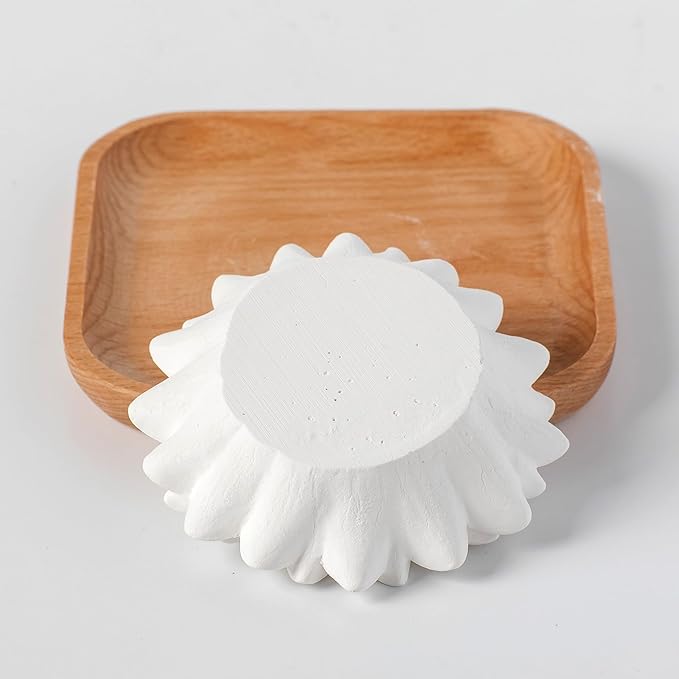 Plant Therapy Passive Sunflower Essential Oil Diffuser – No Heat or Water Needed – Natural Aromatherapy Diffuser for Home, Office, Travel – Elegant Ceramic & Wood Design - Bloomnest