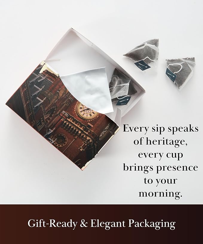 EZR Leaf English Breakfast Premium Whole Leaf Ceylon Black Tea, 20 counts 2.1 Once, Rich Flavor & Bold Aroma Blend, A Morning Ritual in Every Cup - Bloomnest