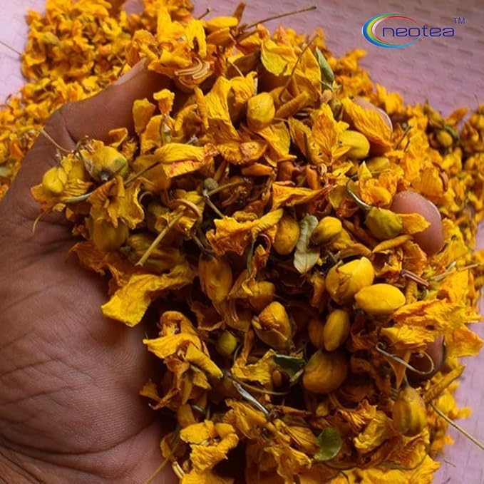 Neotea Dry Avarampoo | Tanner's Cassia | Senna Auriculata | 100% Natural & Sun-Dried Herbal Flower | Supports Glowing Skin & Overall Wellness | Ideal for Tea & Skin Care Remedies (300 GM) - Bloomnest