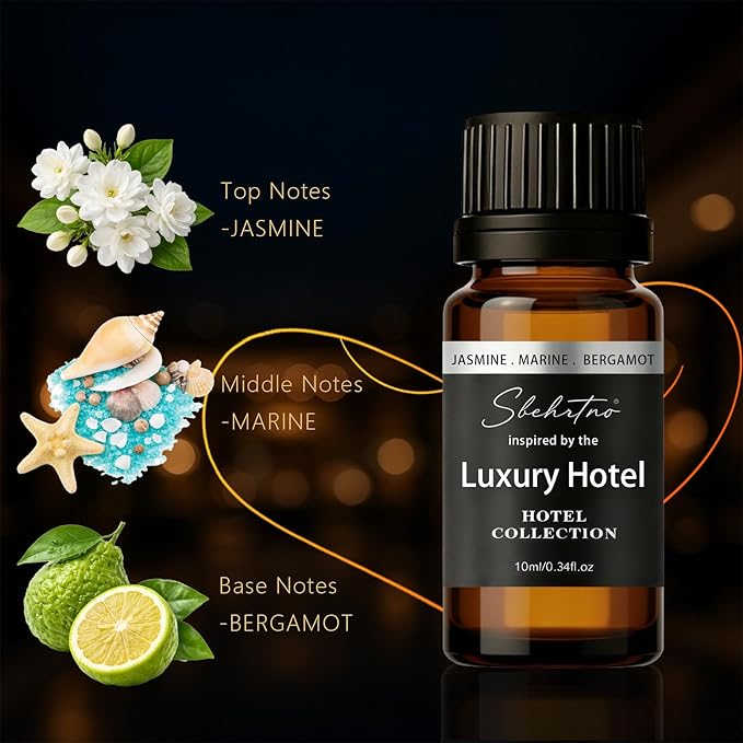 Hotel Collection Diffuser Oil – Inspired by Iconic Five-Star Coastal Hotel Scents – for Essential Oil & Waterless Diffusers (0.34 Fl Oz (Pack of 1)) - Bloomnest
