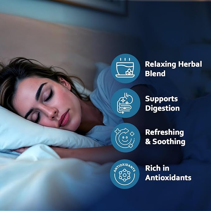Life Plus Style Gourmet Pagoda Garden Sleep Organic Herbal Tea Caffeine Free Peppermint Tea Chamomile Fennel Tulsi Hot or Iced Floral Blend Natural Delicious moonbrew Sleep Digestive 60 Tea Bags - Bloomnest