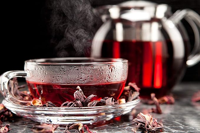 Hibiscus Tea 1LB (16Oz) 100% CERTIFIED Organic Hibiscus Flowers Herbal Tea (WHOLE PETALS), Caffeine Free in 1 lbs. Bulk Resealable BPA-free Bags from U.S. Wellness - Bloomnest