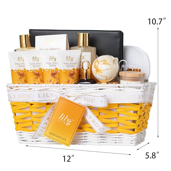 Valentines Day Gifts for Women - 21Piece Luxury Bath and Body Gift Basket Set for Women Men Spa Gift Baskets Set Self Care Gift | Mothers Day Birthday Gifts Christmas Gift Sets for Her & Him