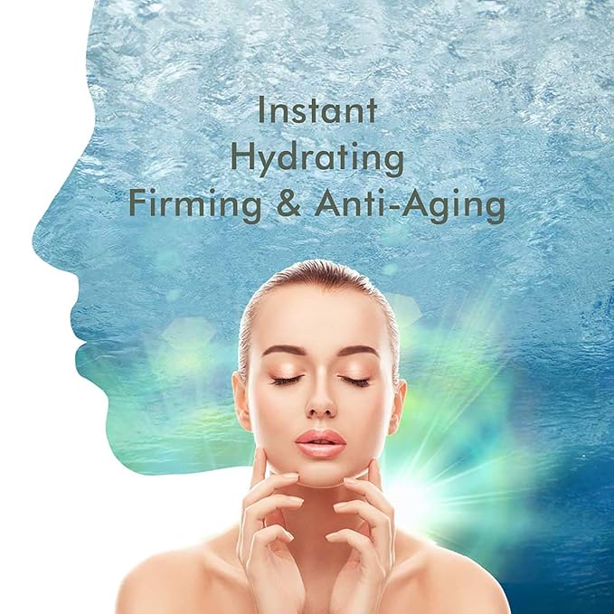 Ebanel 5 Pack Hydrogel Collagen Face Mask with Hyaluronic Acid, Vitamin C, Peptide, Aloe, Instant Brightening Hydrating Face Masks Skincare Korean Sheet Mask, Skin Firming, Lifting Anti Aging Masks - Bloomnest