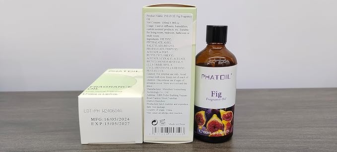 PHATOIL 3.38FL.OZ Fig Fragrance Oils for Aromatherapy, Essential Oils for Diffusers for Home, Perfect for Diffuser, Yoga, Skin Care, DIY Candle and Soap Making - 100ml - Bloomnest