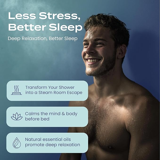 Body Restore Shower Steamers Aromatherapy 6 Pack - Christmas Stocking Stuffers for Men, Birthday Gifts for Women, White Elephant, Relaxation, Self Care - Clarity