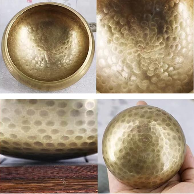 Tibetan Singing Bowls Set, Singing Bowls, Meditation Sound Bowl Handcrafted in Nepal, For Yoga, Meditation, Mindfulness, Healing & Chakra balancing - Bloomnest