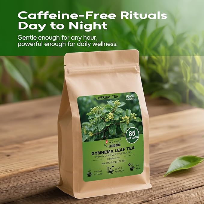 FullChea - Gymnema Leaf Tea, 85 Teabags, Premium Gymnema Tea- Non-GMO - Caffeine-Free - Antioxidant-Rich & Supports Digestion - Bloomnest
