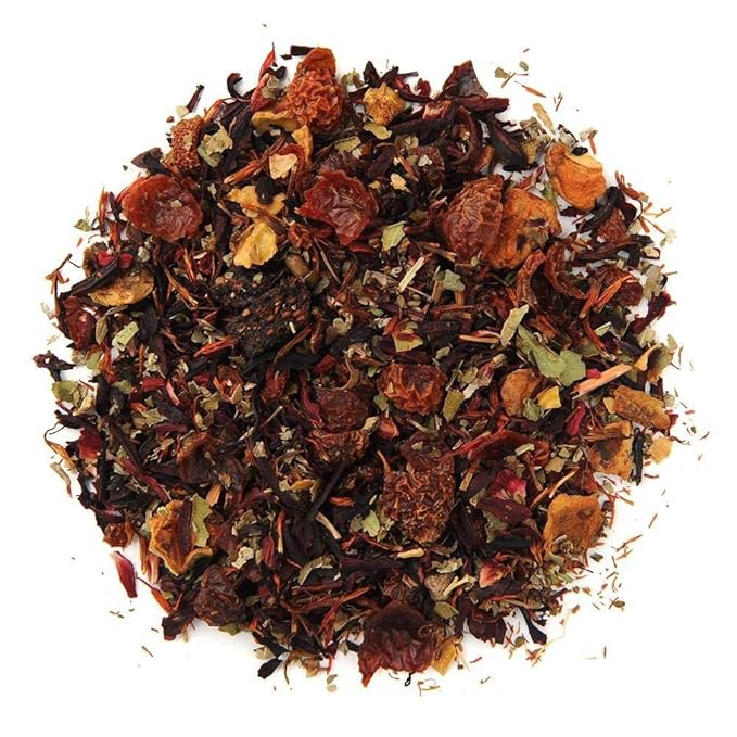 Organic Positively Tea Company, Very Berry Citrus, Herbal Tea, Loose Leaf, 16 Ounce - Bloomnest
