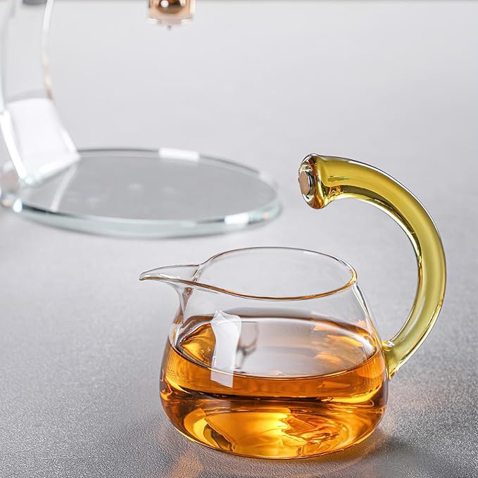 Semi Automatic Tea Set, Lazy Kungfu Tea Set, Lazy Kung Fu Drip Teapot, Magnetic Tea Pot With Magnetic Ball, Heat Resistant Gongfu Glass Teapot Set, Gift For Fathers Day, Thanksgiving Birthdays - Bloomnest
