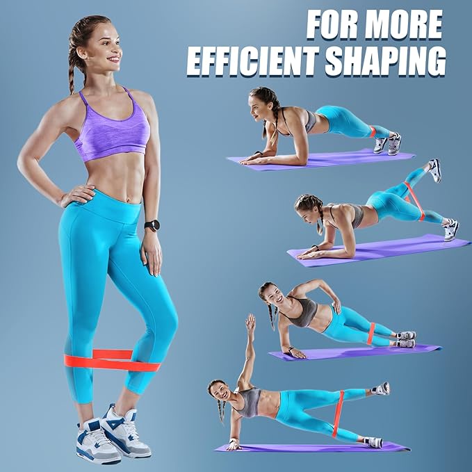 WHATAFIT Resistance Bands, Exercise Bands，Resistance Bands for Working Out, Work Out Bands with Handles for Men and Women Fitness, Strength Training Home Gym Equipment - Bloomnest