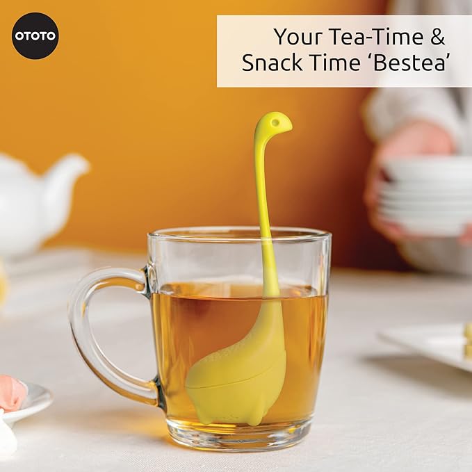 OTOTO Cute Tea Infuser - Loose Leaf Tea Steeper, Tea Accessories, Tea Diffusers for Loose Leaf Tea, Tea Strainers, Cute Gifts, Tea Gift Set, Kitchen Gifts, Cooking Gadgets - Bloomnest